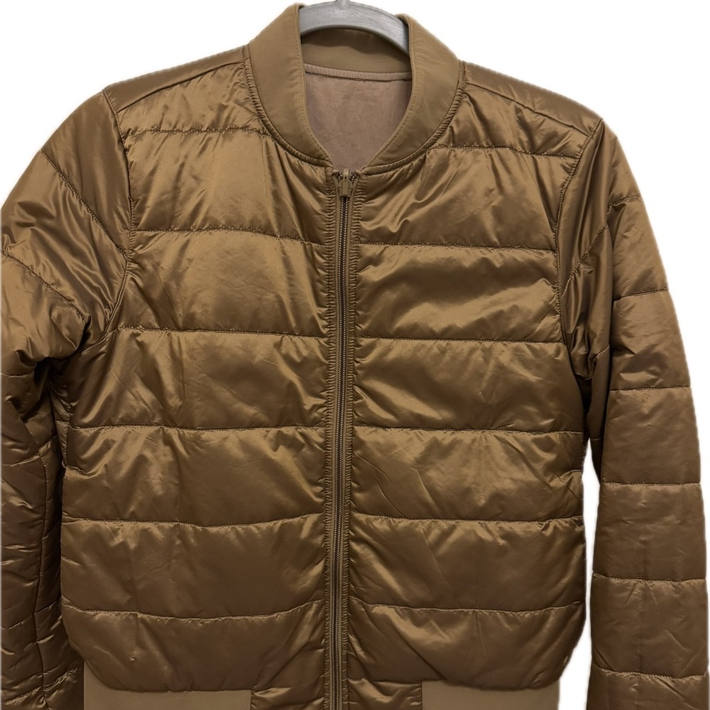 Lululemon Reversable Brown Quilted Bomber Jacket